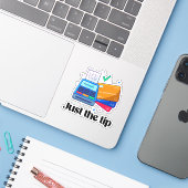 Sticker Juste la pointe (Ordinateur portable avec iPhone)