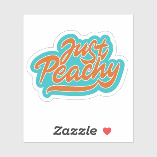 Sticker Juste Peachy (Feuille)
