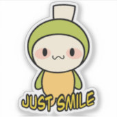 Sticker Juste Sourire (Devant)