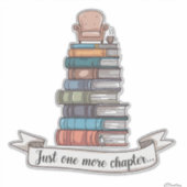Sticker Juste un chapitre de plus - Conception de livre co (Devant)