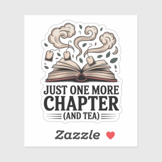 Sticker Juste un chapitre de plus Livre de lecture confort (Feuille)
