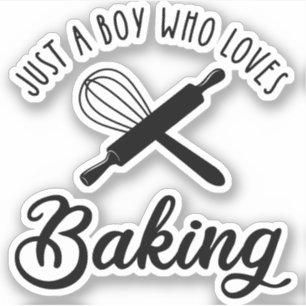 Sticker Juste Un Garçon Qui Aime Faire La Cuisine