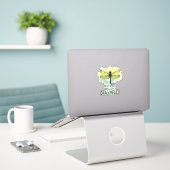 Sticker Juste un garçon qui aime les libellules. Libellule (Ordinateur portable sur le bureau)