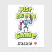Sticker Juste Un Jeu De Plus Robot Moderne Avec Arme (Feuille)
