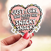 Sticker Juste Une Fille Qui A Besoin De Snacks Drôle
