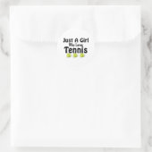 Sticker Juste une fille qui aime le tennis (Sac)
