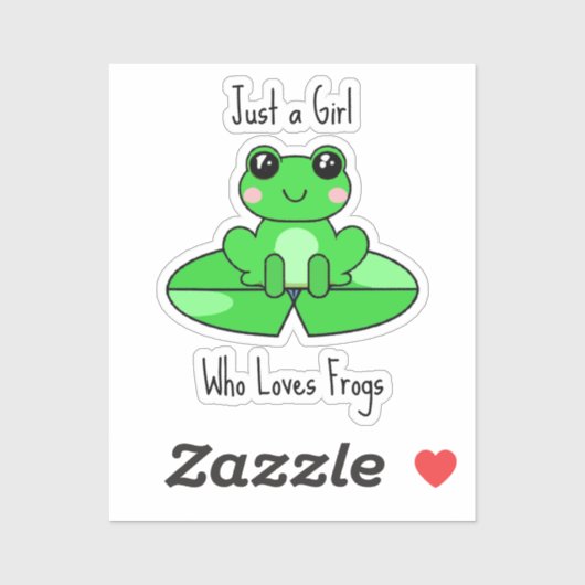 Sticker Juste une fille qui aime les amis (Feuille)