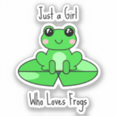 Sticker Juste une fille qui aime les amis (Recto)