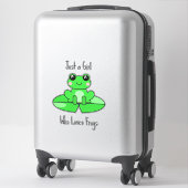 Sticker Juste une fille qui aime les amis (Sur valise)