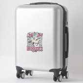 Sticker Juste Une Fille Qui Aime Les Chevaux Design Vector (Sur valise)