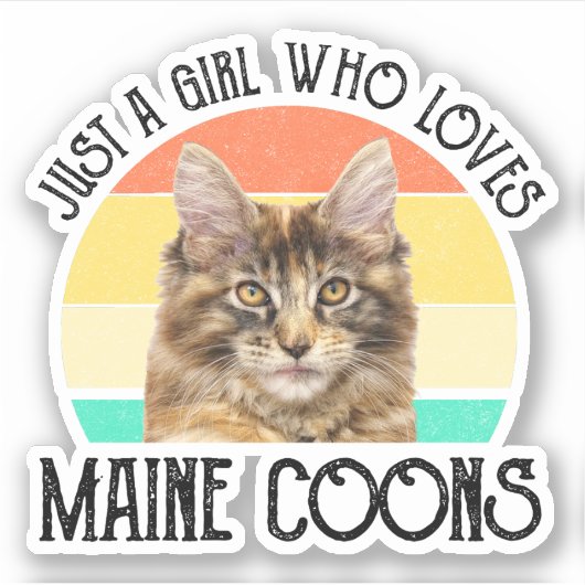 Sticker Juste Une Fille Qui Aime Les Maine Coons (Devant)