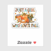 Sticker Juste Une Fille Qui Aime Tomber (Feuille)