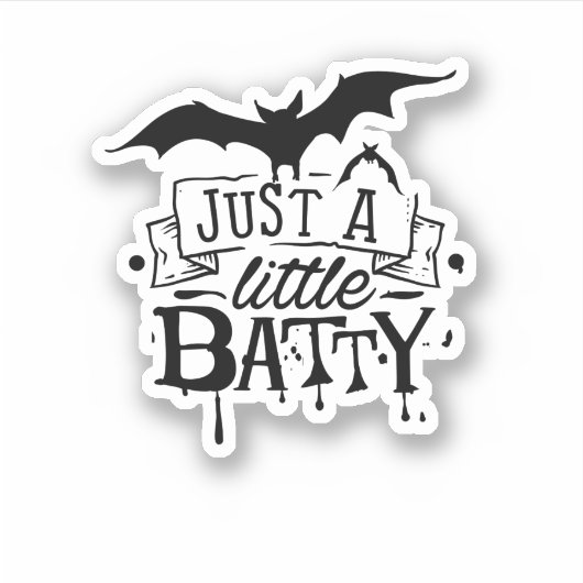 Sticker Juste une mignonne fête d'Halloween (Devant)