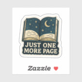 Sticker Juste Une Page De Plus, Livre Céleste (Feuille)