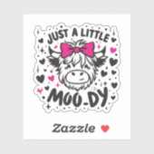 Sticker Juste une vache un peu lunatique (Feuille)