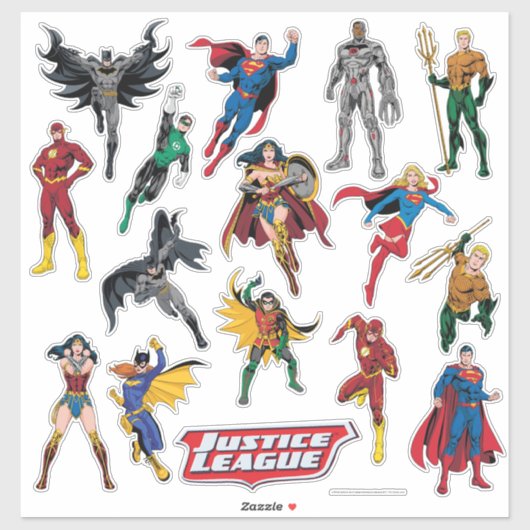 Sticker Justice League Contour Set (Vel)