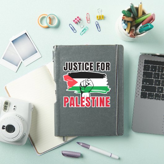 STICKER JUSTICE POUR PALESTINE (Couverture iPad)