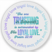 Sticker JW "The one Trusting in Jehovah" Ps. 32:10 (Devant)