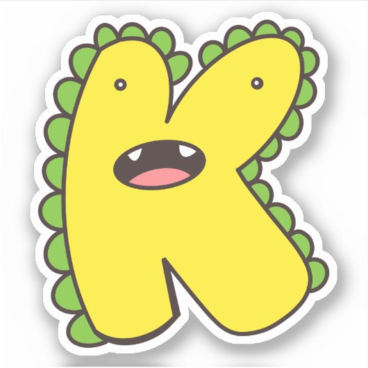 Sticker K Dinosaur (Devant)