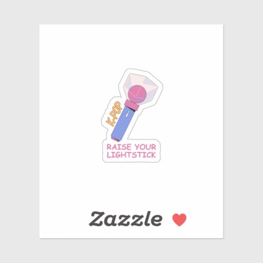 Sticker K-POP Raise your lightstick (Feuille)