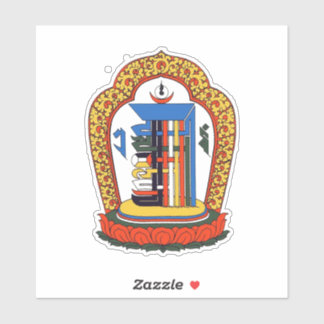 Sticker Kalachakra Mantra Mandala Bouddhiste