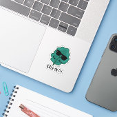 Sticker Kale-in It Funny Veggie Kale Pun (Ordinateur portable avec iPhone)