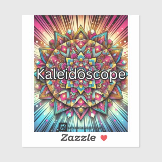 Sticker Kaleidoscope (Feuille)