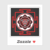 Sticker Kali Yantra (Feuille)