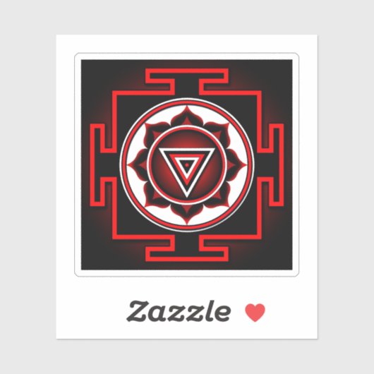 Sticker Kali Yantra (Feuille)
