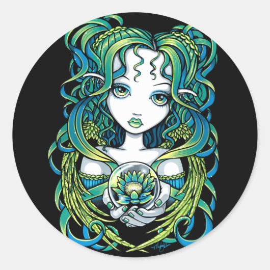 Sticker "Kallan" Green Lotus Water Angel (Devant)