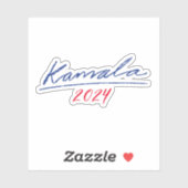 Sticker Kamala 2024 Cursive (Feuille)