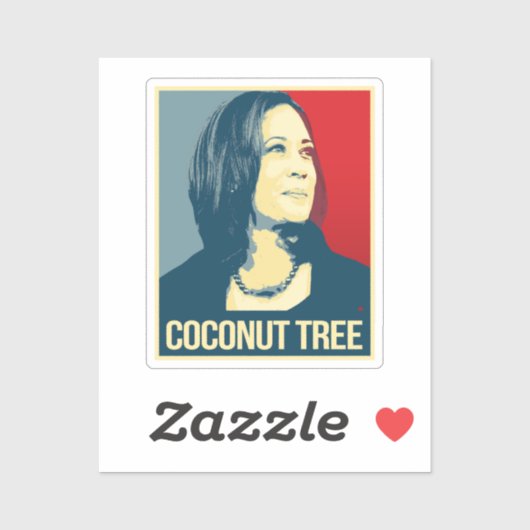 Sticker Kamala, cocotier (Feuille)
