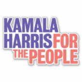 Sticker Kamala Harris 2020 Kamala pour le président (Devant)