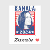 Sticker Kamala Harris 2024 (Feuille)