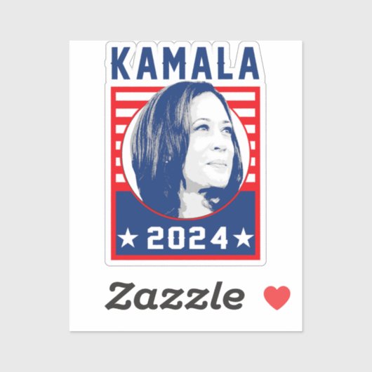 Sticker Kamala Harris 2024 (Feuille)