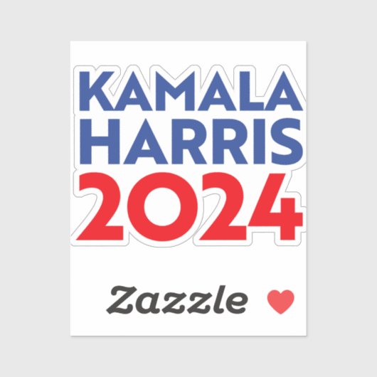 Sticker Kamala Harris 2024 (Feuille)