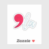 Sticker Kamala Harris 2024 Président Comma La Funny (Feuille)