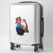 Sticker Kamala Harris 2024 Rosie Le chat sans enfant Rivet (Sur valise)