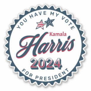 Sticker Kamala Harris 2024 Vous avez mon vote
