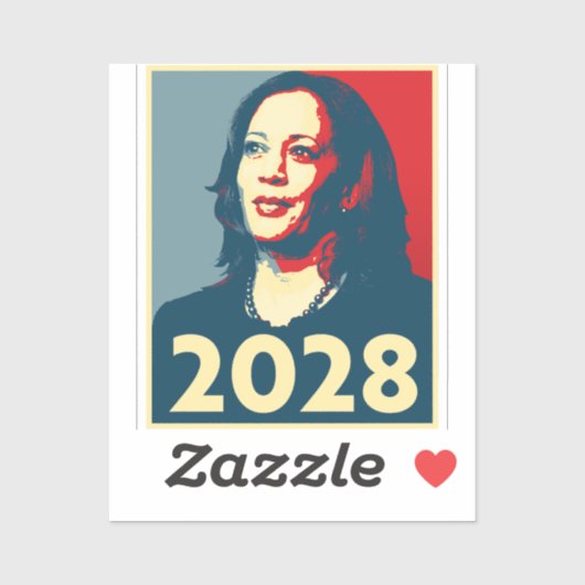 Sticker Kamala Harris 2028 (Feuille)