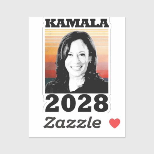 Sticker Kamala Harris 2028 (Feuille)