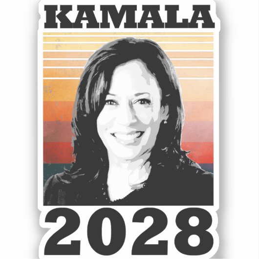 Sticker Kamala Harris 2028 (Recto)