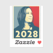 Sticker Kamala Harris 2028 Hope (Feuille)