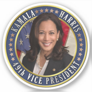 Sticker Kamala Harris 49e vice-présidente
