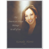 Sticker Kamala Harris. American Dream appartient à nous to (Devant)