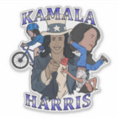 Sticker Kamala Harris Bootleg Rap (Devant)