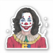 Sticker Kamala Harris Éffrayant Halloween Clown Election 2 (Devant)