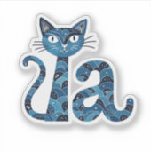 Sticker Kamala Harris élection femme de chat sans enfant (Devant)