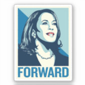 STICKER KAMALA HARRIS EN AVANT (Recto)
