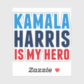Sticker Kamala Harris est mon héros (Feuille)